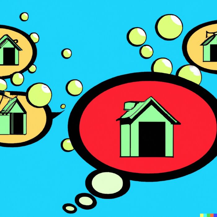 Home Value Decline In A Housing Bubble - Digital Art 