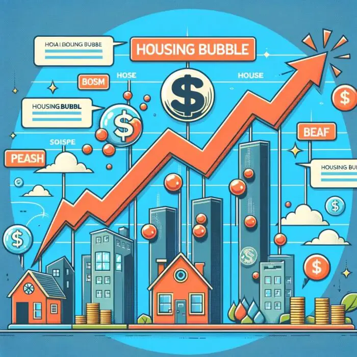 Housing Bubble Infographic Detailed - Digital Art 