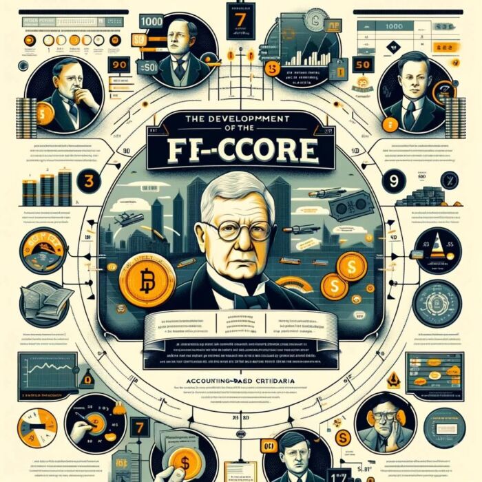 How the F-Score was developed by Professor Joseph Piotroski - digital art