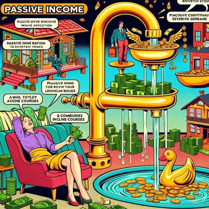 How passive income contributes to wealth-building - digital art 