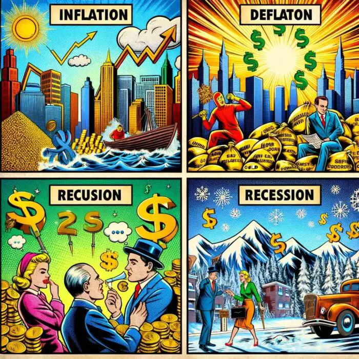 How the AW Portfolio Performs in Times of Inflation, Deflation, Economic Growth, and Recession - digital art 
