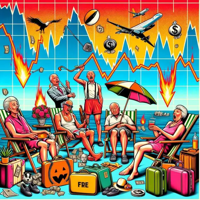 How to Handle a Market Downturn During FIRE Stage Of Your Life - digital art 