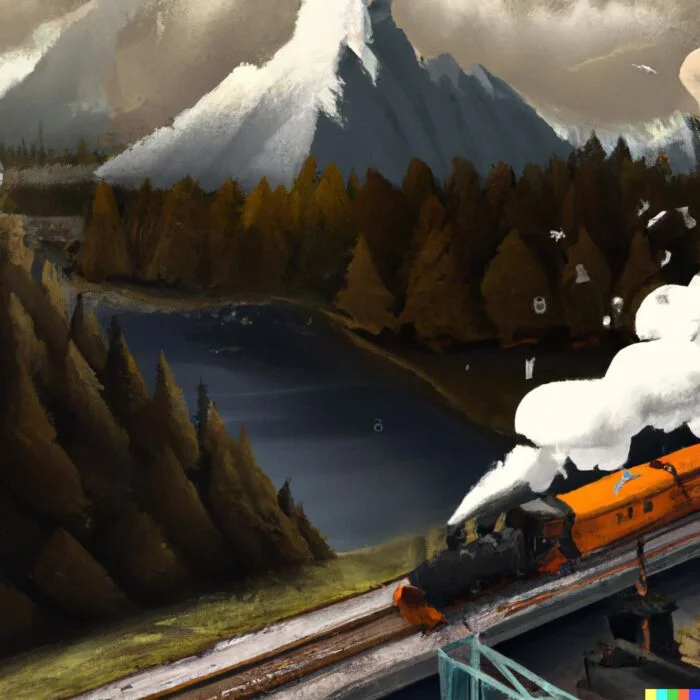How to Invest in Railroads - Digital Art 