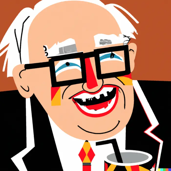 How Warren Buffett Responded to His Mistakes - Digital art 