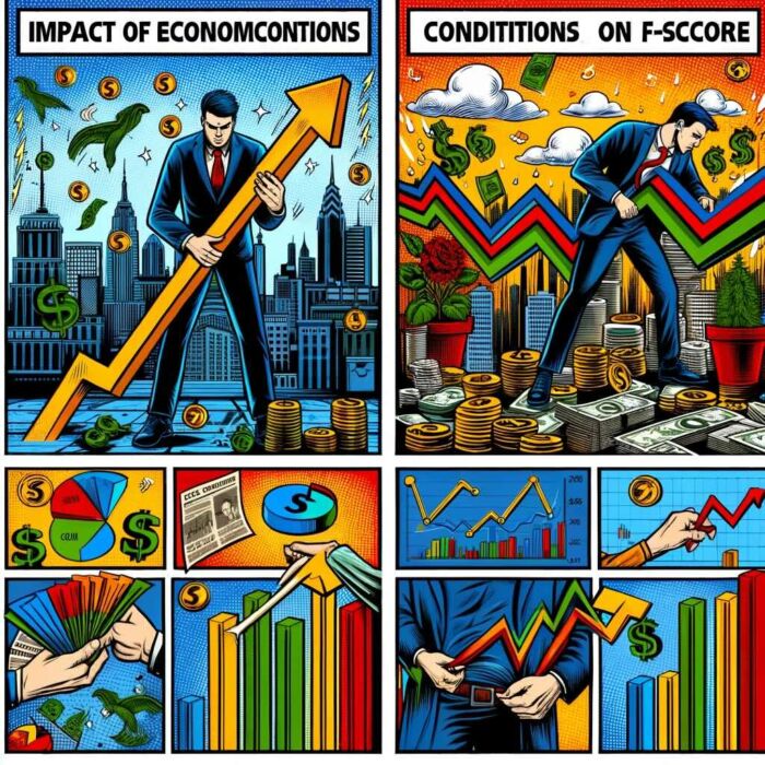Impact of Economic Conditions on F-Score: How different economic scenarios may influence the F-Score - digital art