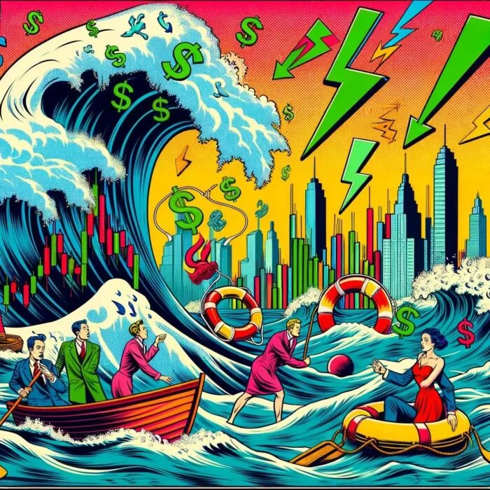 Importance of Defensive Investing in Turbulent Times - digital art 