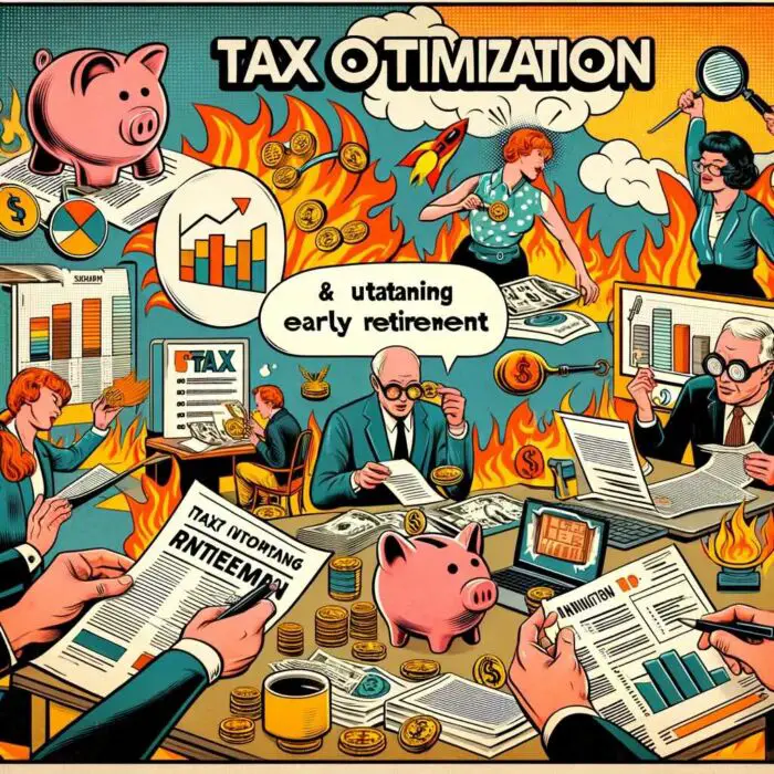 Importance of Tax Optimization in Achieving and Sustaining Early Retirement - digital art 