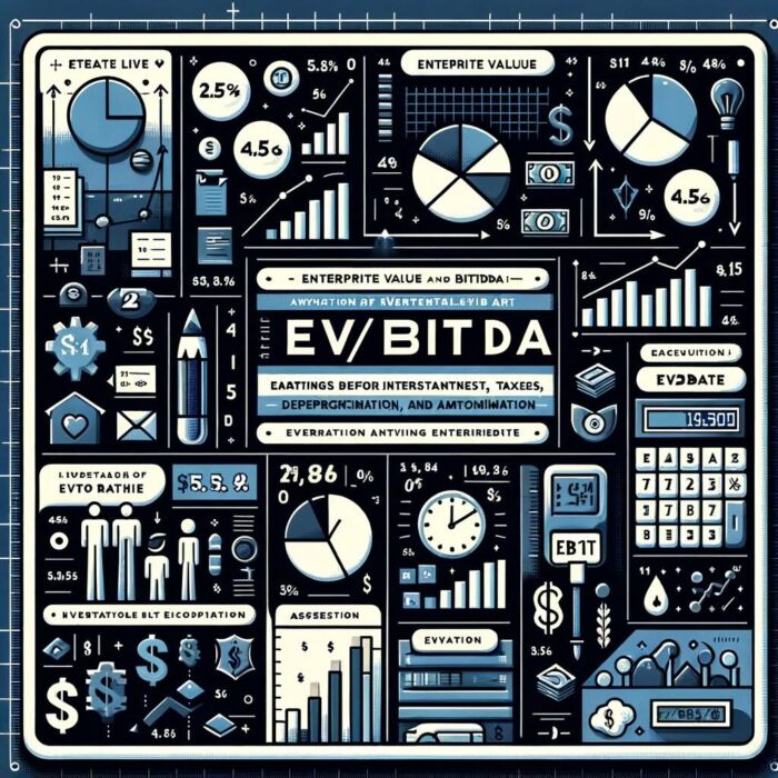 Importance of the EV/EBITDA Ratio in Value Investing Infographic - Digital Art 