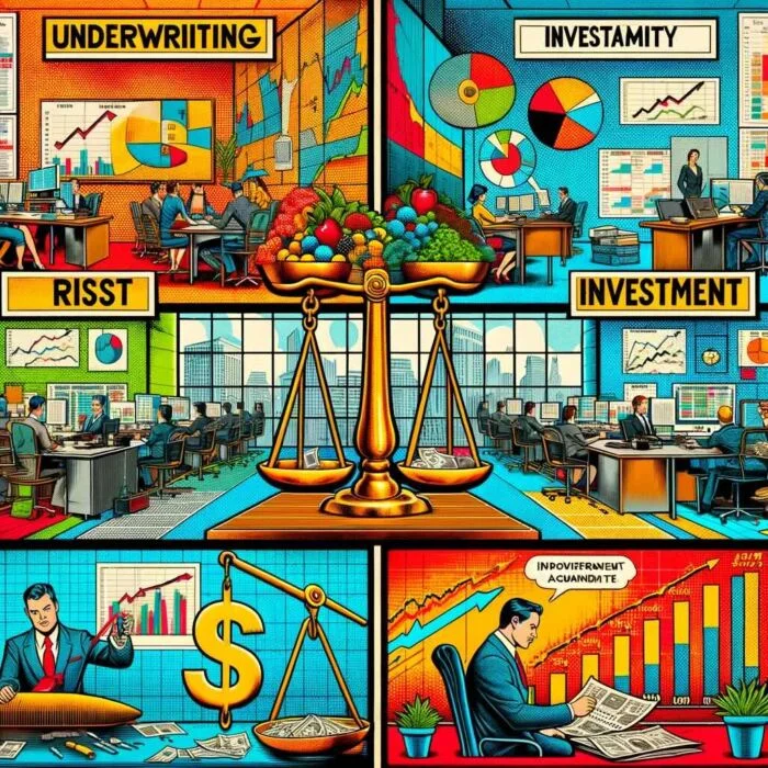 Insurance Companies Dynamics and Profitability Factors - digital art 