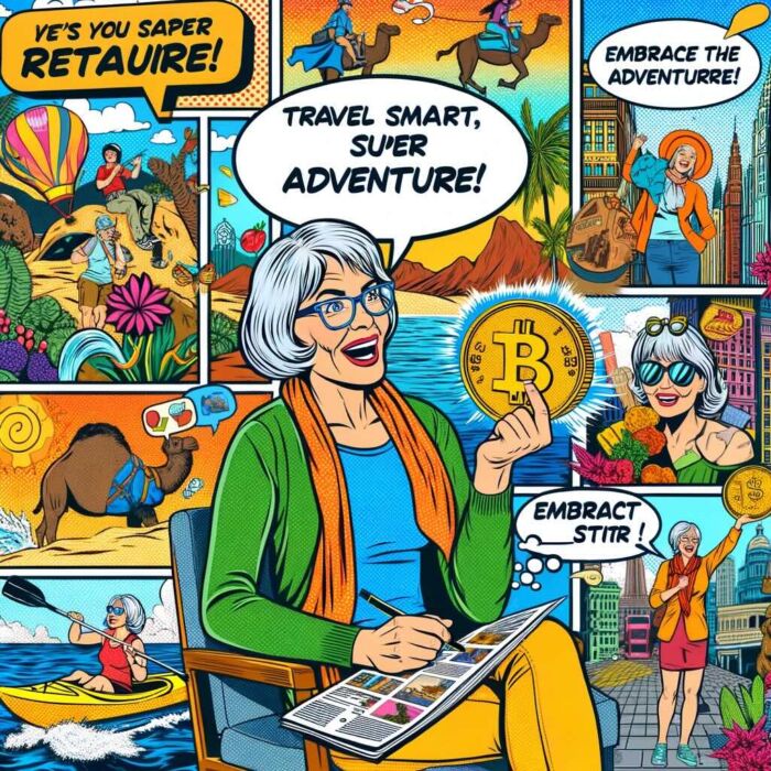 Interview with Jane - The Super Duper Adventurous Retiree - digital art 
