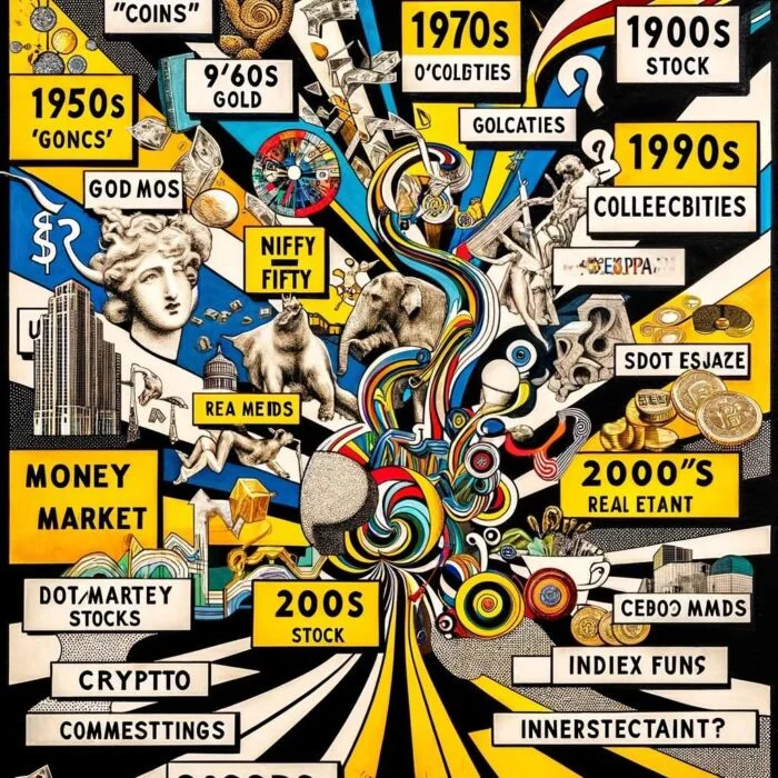 Investing Fads By Decades - Digital Art 
