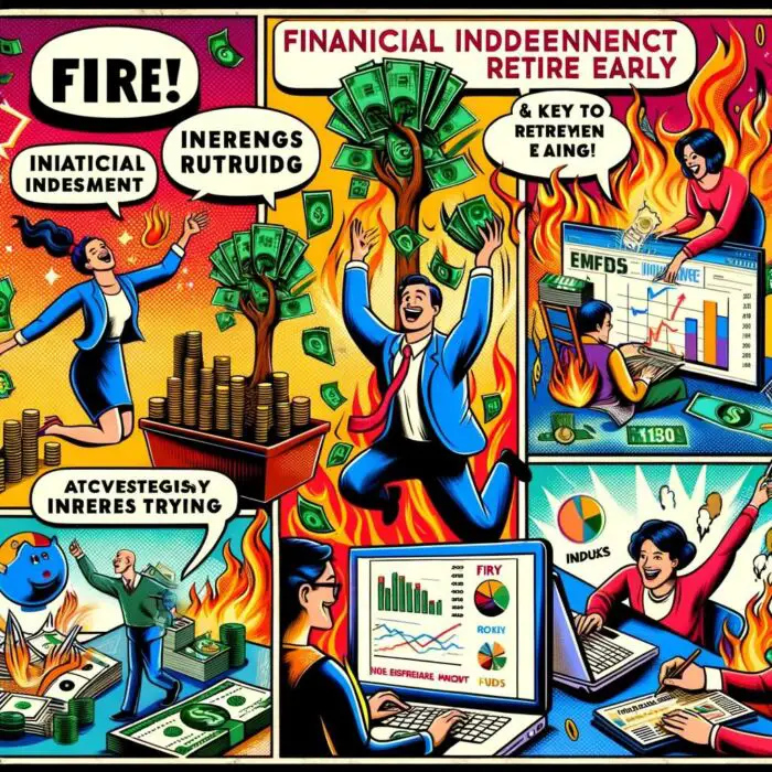 Investing for FIRE: Top Investment Strategies to Retire Early - digital art 