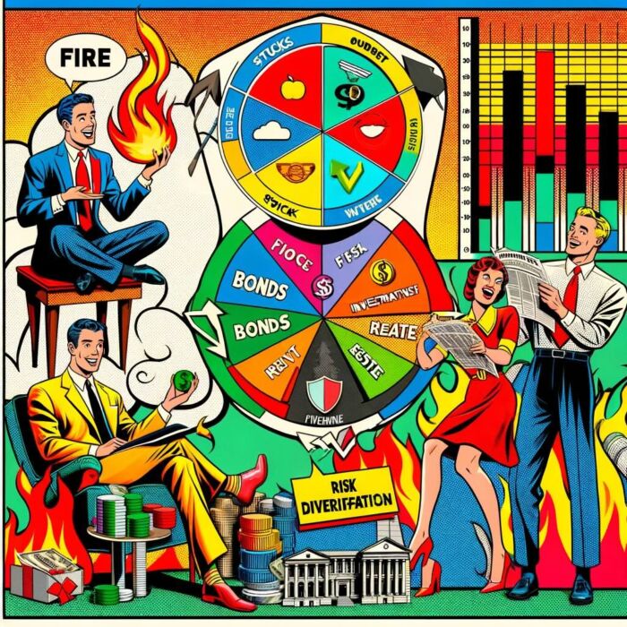Investment strategies for FIRE - digital art 