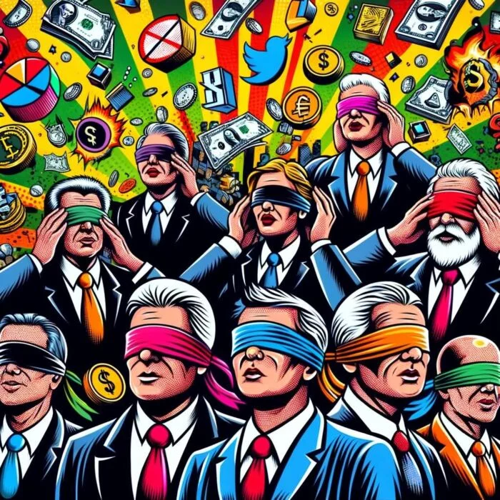 Investors Blind To Their Own Paradigm - Digital Art 