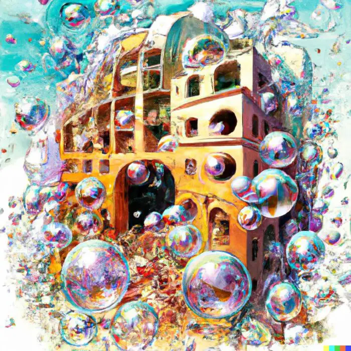 Japan Housing Bubble Issues - Digital Art 