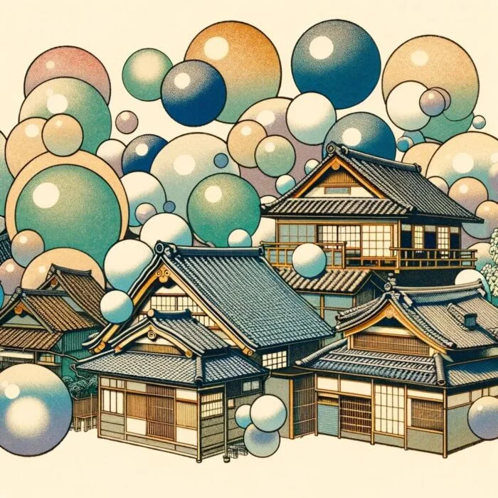 Japanese Housing Bubble Had A Huge Impact On The Economy Of Japan - Digital Art 