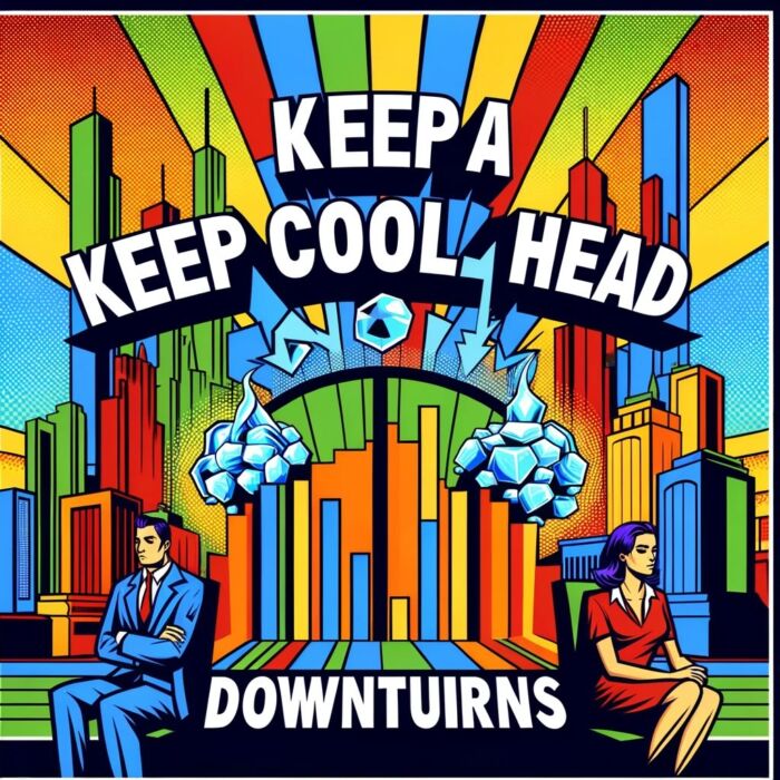 Keep A Cool Head During Market Downturns - Digital Art 