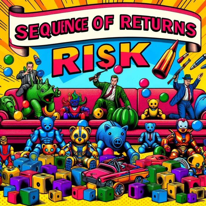 Leveraged ETFs are sequence of returns risk toys - digital art 