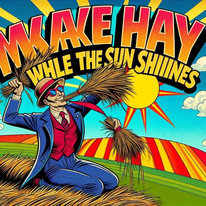 Make hay while the sun shines - digital art 