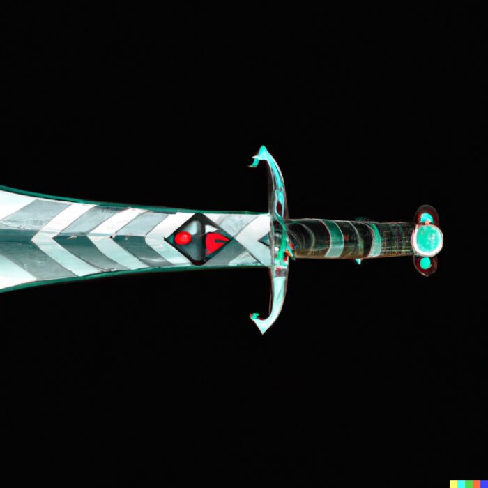 Maximum Sharpe Ratio Digital Art Sword 