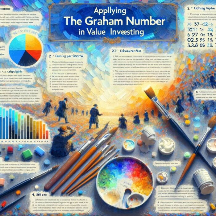 Applying the Graham Number in Value Investing Infographic - Digital Art 