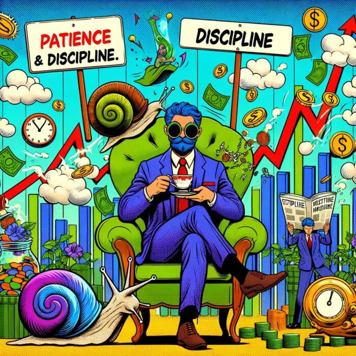 Patience and Discipline As An Investor - digital art 