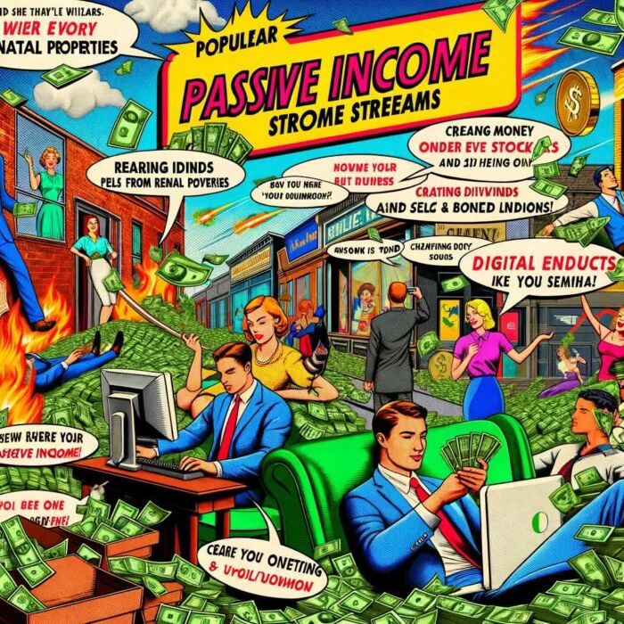 Popular Passive Income Streams - digital art 