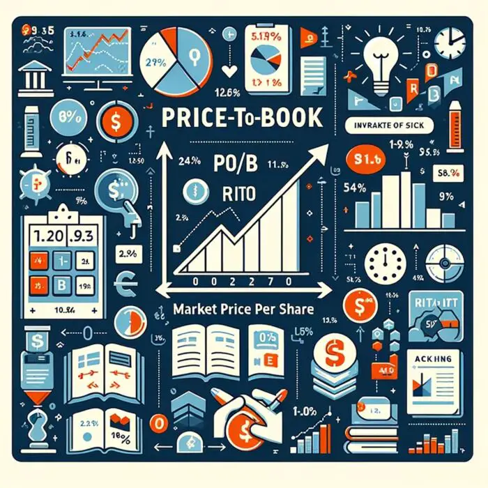 Price-to-Book (P/B) Ratio Infographic For Investors - Digital Art 