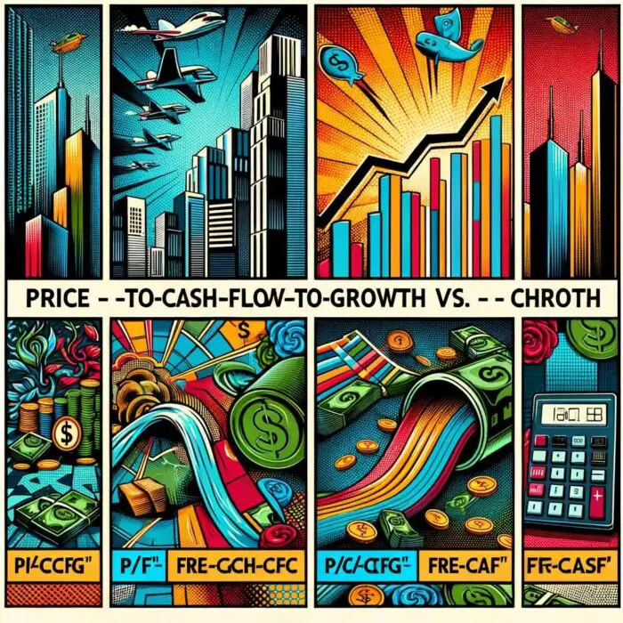 Price-to-Cash-Flow-to-Growth (P/CFG) Ratio vs. Other Cash Flow-Based Methods: Comparison with Price-to-Cash-Flow (P/CF) and Free-Cash-Flow Yield - digital art 