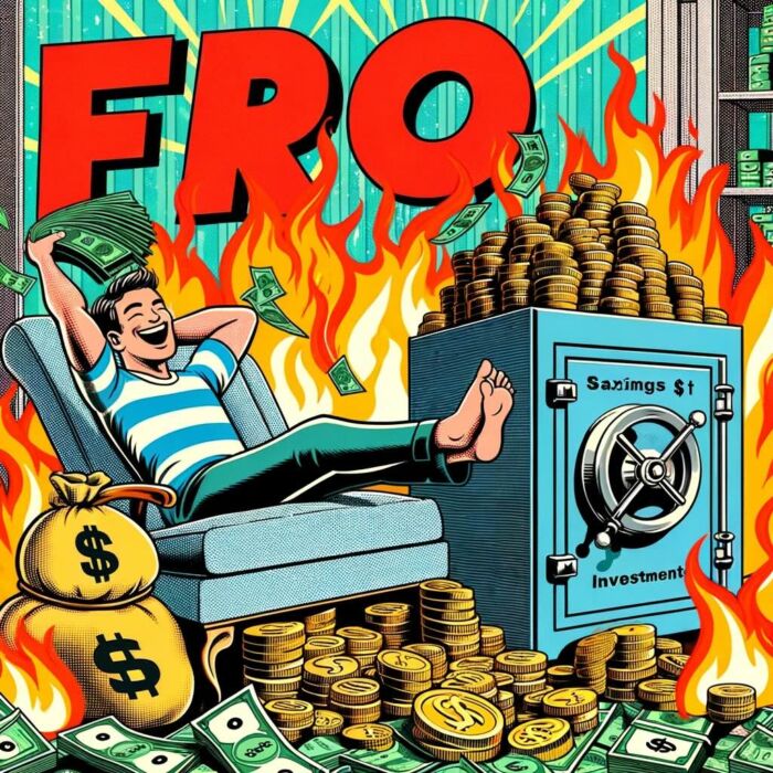 Pros of FIRE: Upside of Retiring Early Financial Security - digital art