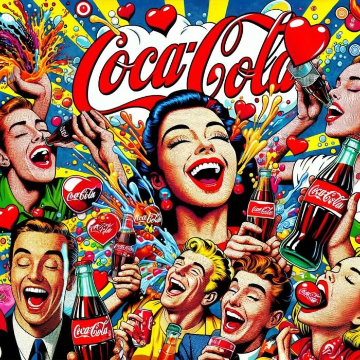Pure Joy And Love Of Coca Cola - digital art 