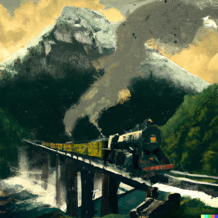 Railroads Are A Sustainable Alternative - digital art 