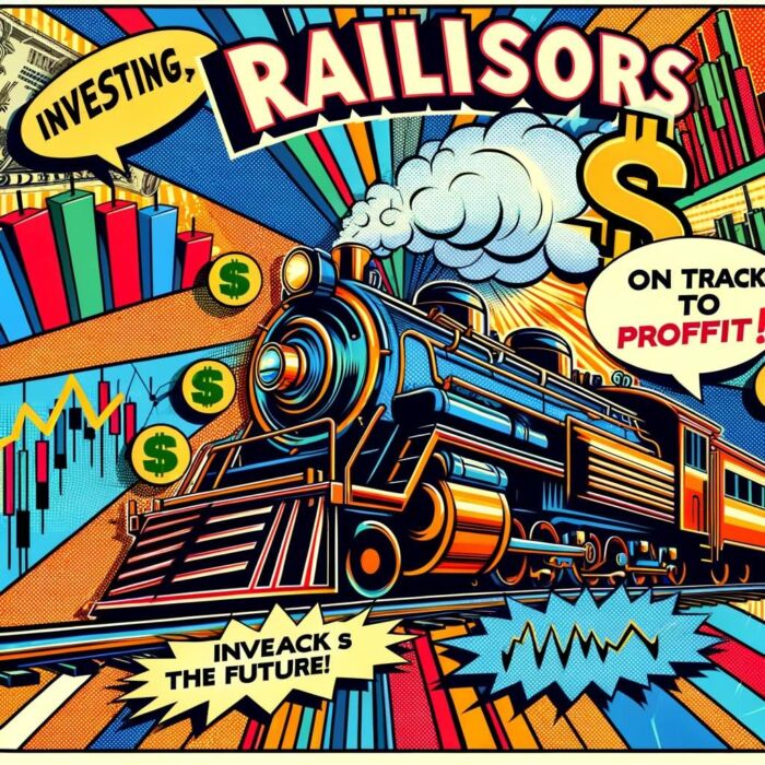 Railroads as an investment - digital art 