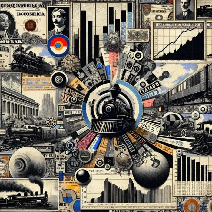 Resurgence of Railroad Stocks in the Modern Market - Digital Art 