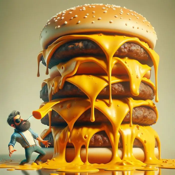 Return Stacked Cheeseburgers - Digital Art 