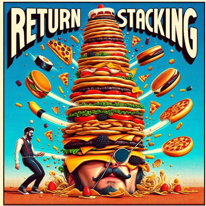 Return Stacking Index With Food Piled Up Hight - Digital Art 