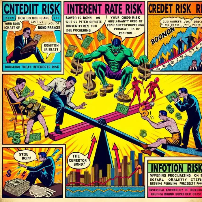 Risks Associated with Bonds - digital art 