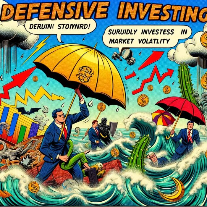 Role of Defensive Investing in Market Volatility - digital art 