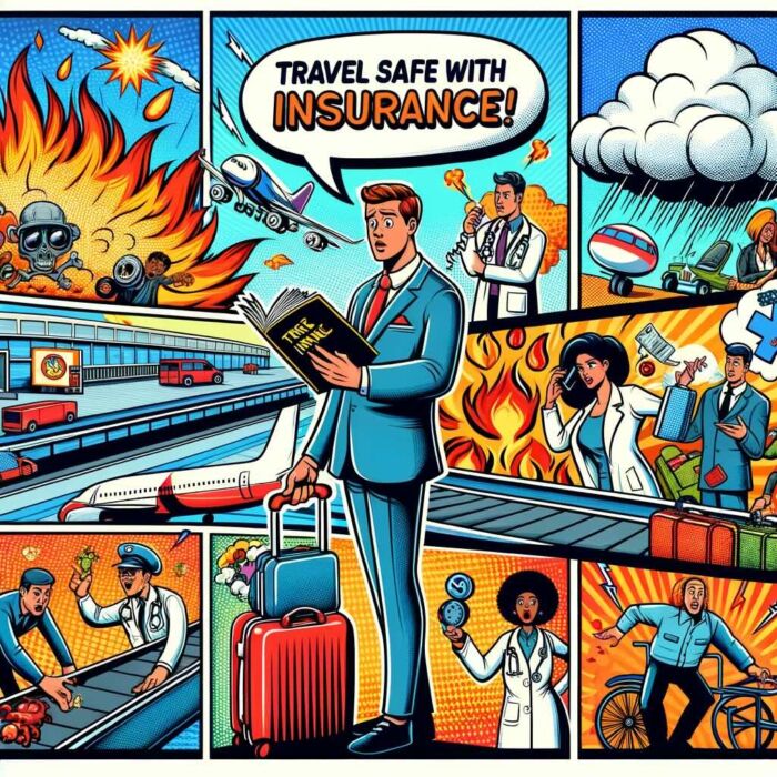 Role of travel insurance in safeguarding your FIRE journey - digital art 