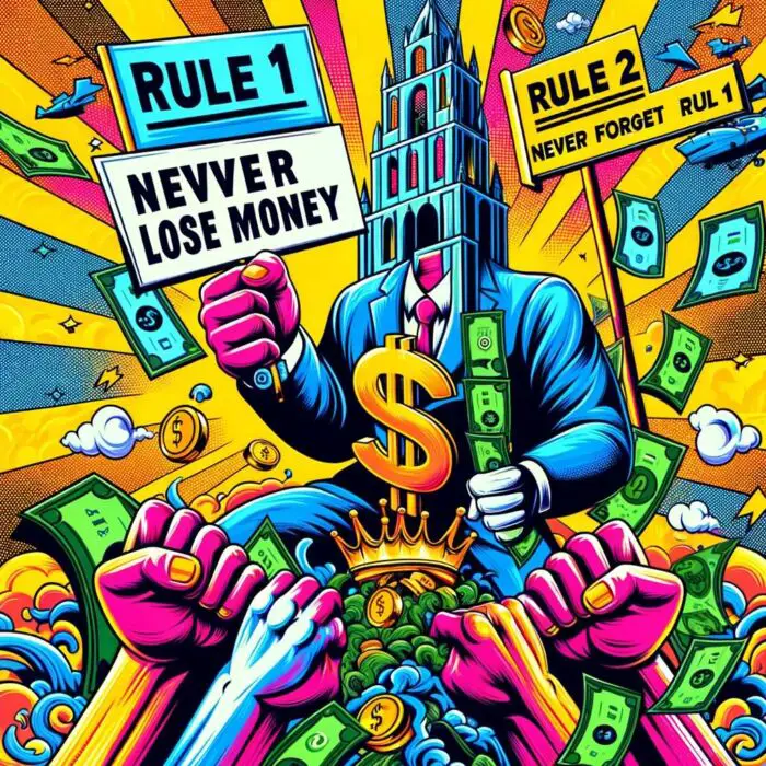 Rule Number 1 Never Lose Money and Rule Number 2 Is Don't Forget Rule Number 1 - digital art 