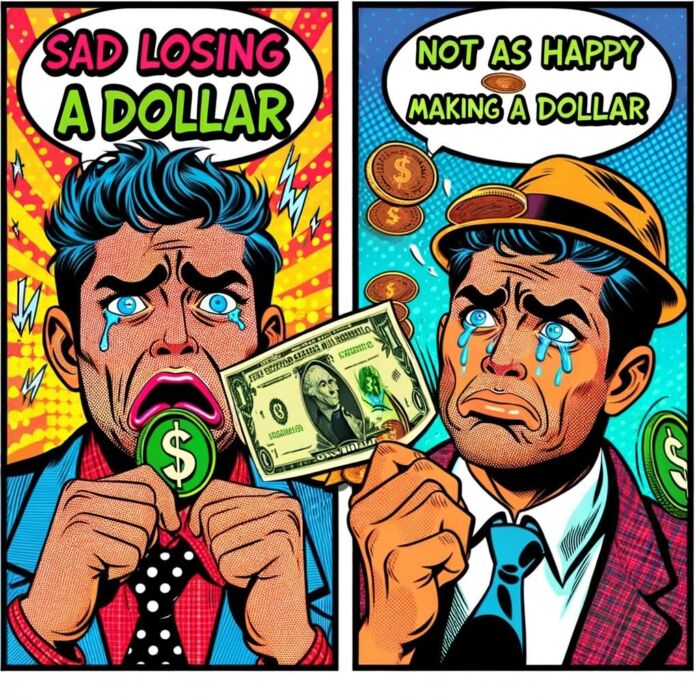 Sad Losing A Dollar And Not As Happy Making A Dollar - Digital Art 