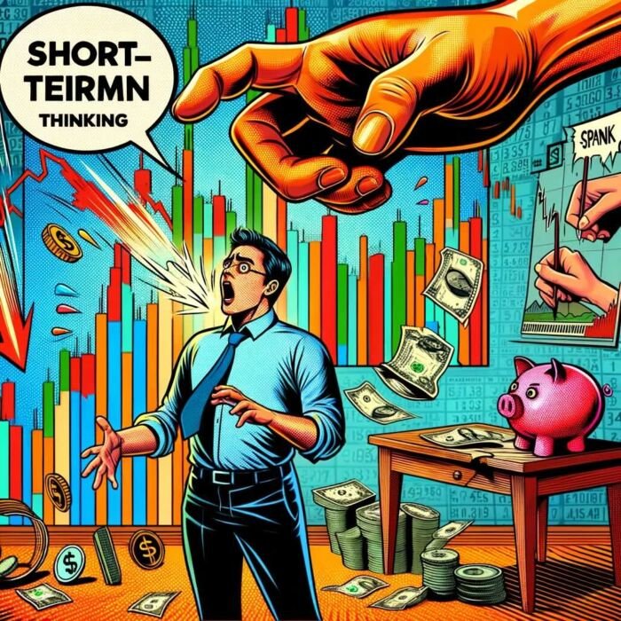 Short-Term Thinking Can Harm You As An Investor - digital art 