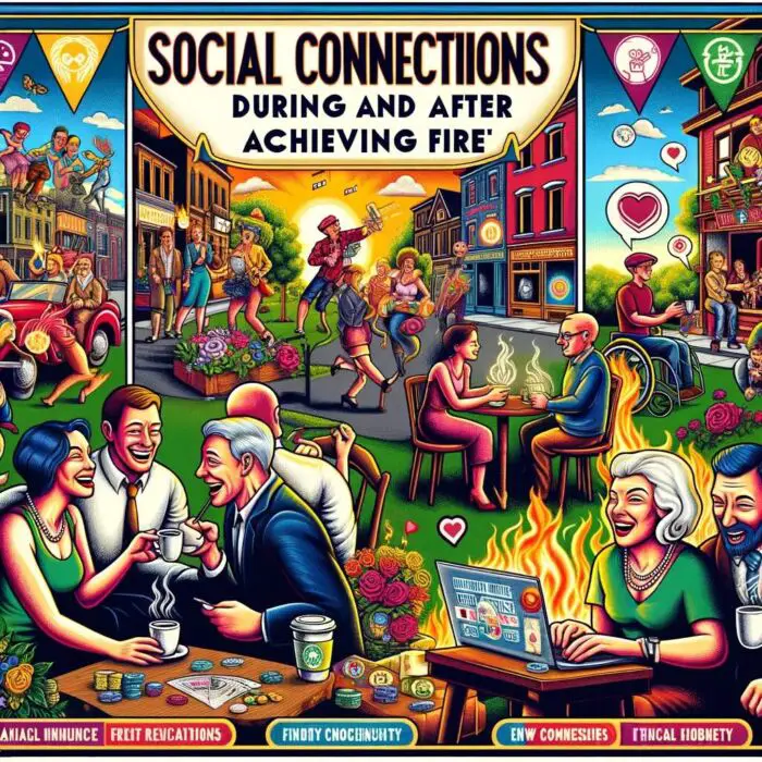Social Connections During and After Achieving FIRE - digital art 