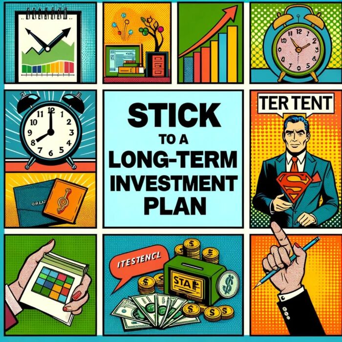 Stick to a long-term investment plan - digital art 