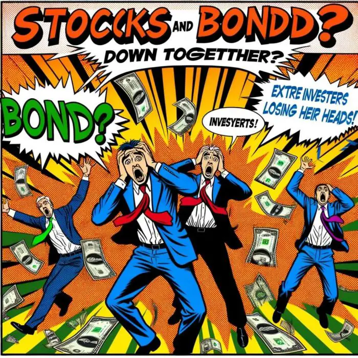 Stocks And Bonds Down Together? Extreme Investor Panic! - Digital Art 
