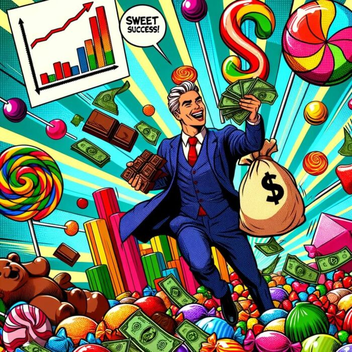 A successful investment in candy - digital art 
