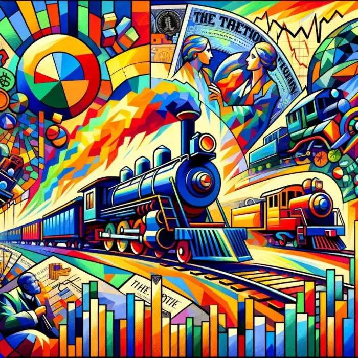 The Changing Role of Railroad Stocks in the Market - Digital Art