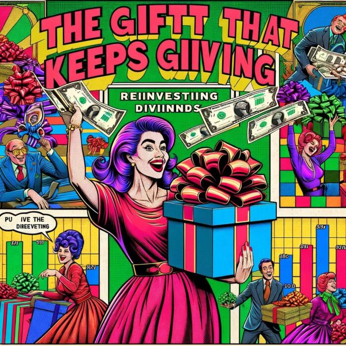 The Gift that Keeps on Giving: Reinvesting Dividends - digital art 