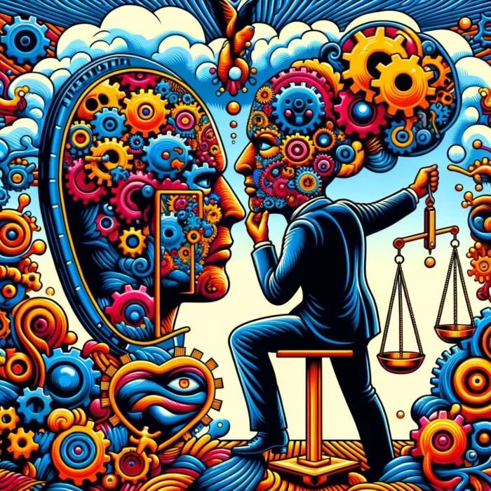 The Importance of Self-Awareness in Investing in Warren Buffett style manner - digital art 