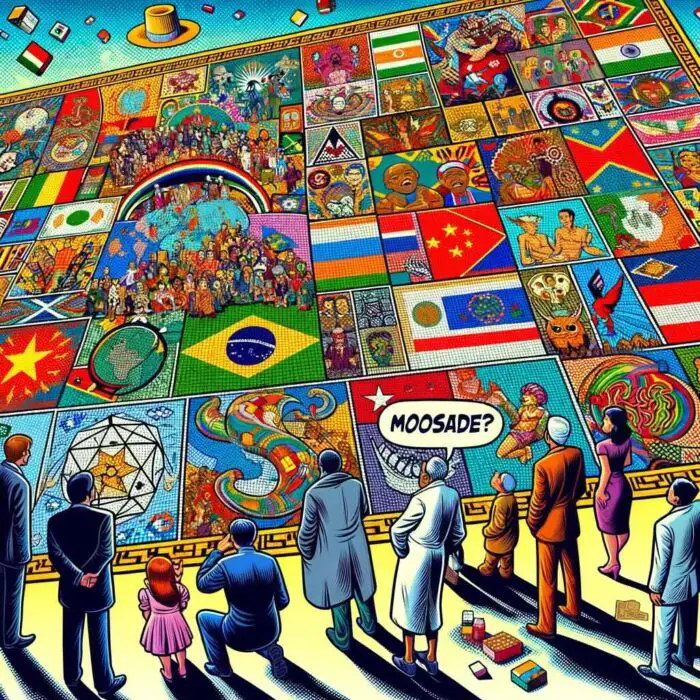 The Mosaic of Growth: Major Emerging Markets - digital art 